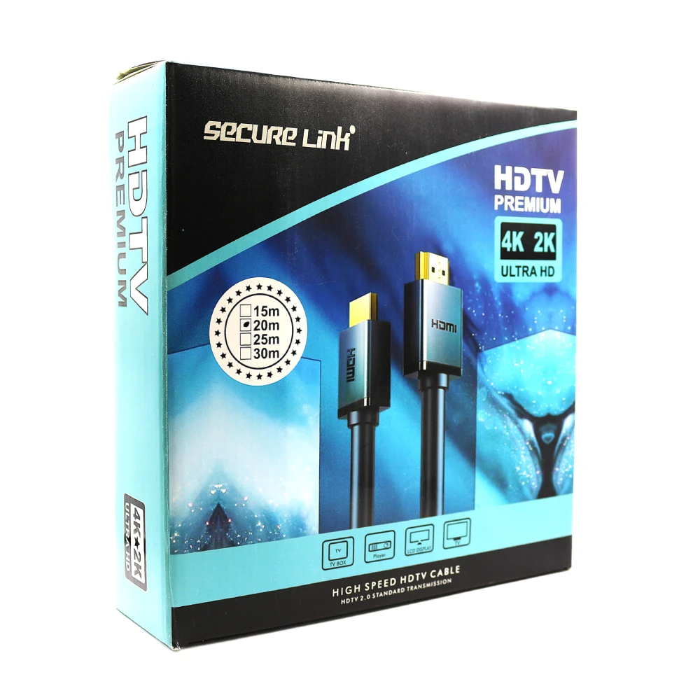 Securelink HDMI Cable 20m 4K 2.0V